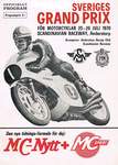 Programme cover of Anderstorp Raceway, 26/07/1970