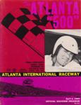 Programme cover of Atlanta Motor Speedway, 04/04/1965