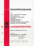Programme cover of Auerberg Hill Climb, 29/09/1974