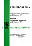 Programme cover of Auerberg Hill Climb, 25/09/1977
