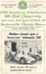 Programme cover of Baskerville Raceway, 30/10/1960