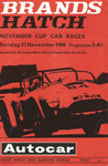 Programme cover of Brands Hatch Circuit, 27/11/1966