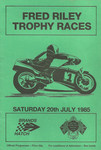 Programme cover of Brands Hatch Circuit, 20/07/1985