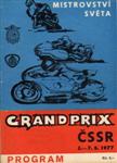 Programme cover of Brno Circuit, 07/08/1977