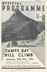 Programme cover of Camps Bay Hill Climb, 30/11/1946