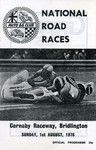 Programme cover of Carnaby Raceway, 01/08/1976