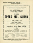 Programme cover of Dancer's End Hill Climb, 08/05/1938