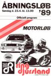 Programme cover of Ring Djursland, 23/04/1989