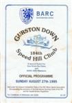 Programme cover of Gurston Down Hill Climb, 27/08/1995