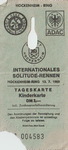 Ticket for Hockenheimring, 13/07/1969