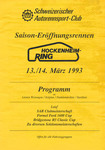 Programme cover of Hockenheimring, 14/03/1993