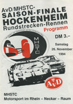 Programme cover of Hockenheimring, 26/11/1994