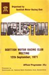 Programme cover of Ingliston Circuit, 12/09/1971