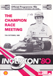 Programme cover of Ingliston Circuit, 12/10/1980