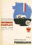 Programme cover of Innsbruck Airport, 05/10/1958