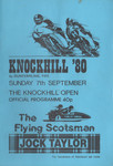 Programme cover of Knockhill Racing Circuit, 07/09/1980