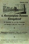 Programme cover of Königsbrück, 28/07/1928