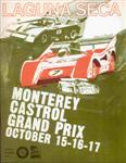 Programme cover of Laguna Seca Raceway, 17/10/1971