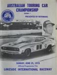 Programme cover of Lakeside International Raceway, 25/06/1978