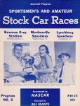 Programme cover of Lynchburg Speedway, 29/05/1954