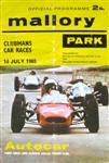 Programme cover of Mallory Park Circuit, 18/07/1965