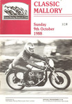 Programme cover of Mallory Park Circuit, 09/10/1988
