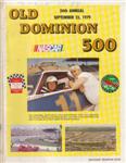 Programme cover of Martinsville Speedway, 23/09/1979