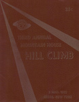 Programme cover of Mountain House Hill Climb, 03/05/1952