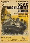Programme cover of Nürburgring, 07/06/1959