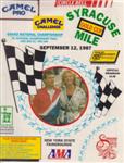 Programme cover of Utica Rome Speedway, 09/09/1987