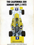 Programme cover of Ontario Motor Speedway, 03/09/1972