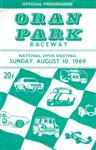 Programme cover of Oran Park Raceway, 10/08/1969