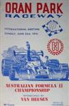 Programme cover of Oran Park Raceway, 23/06/1974