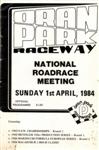 Programme cover of Oran Park Raceway, 01/04/1984