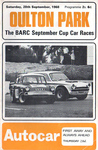 Programme cover of Oulton Park Circuit, 28/09/1968