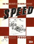 Programme cover of Pacific Coast Speedway, 05/1957