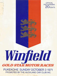 Programme cover of Pukekohe Park Raceway, 03/10/1971