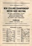 Programme cover of Pukekohe Park Raceway, 27/03/1977