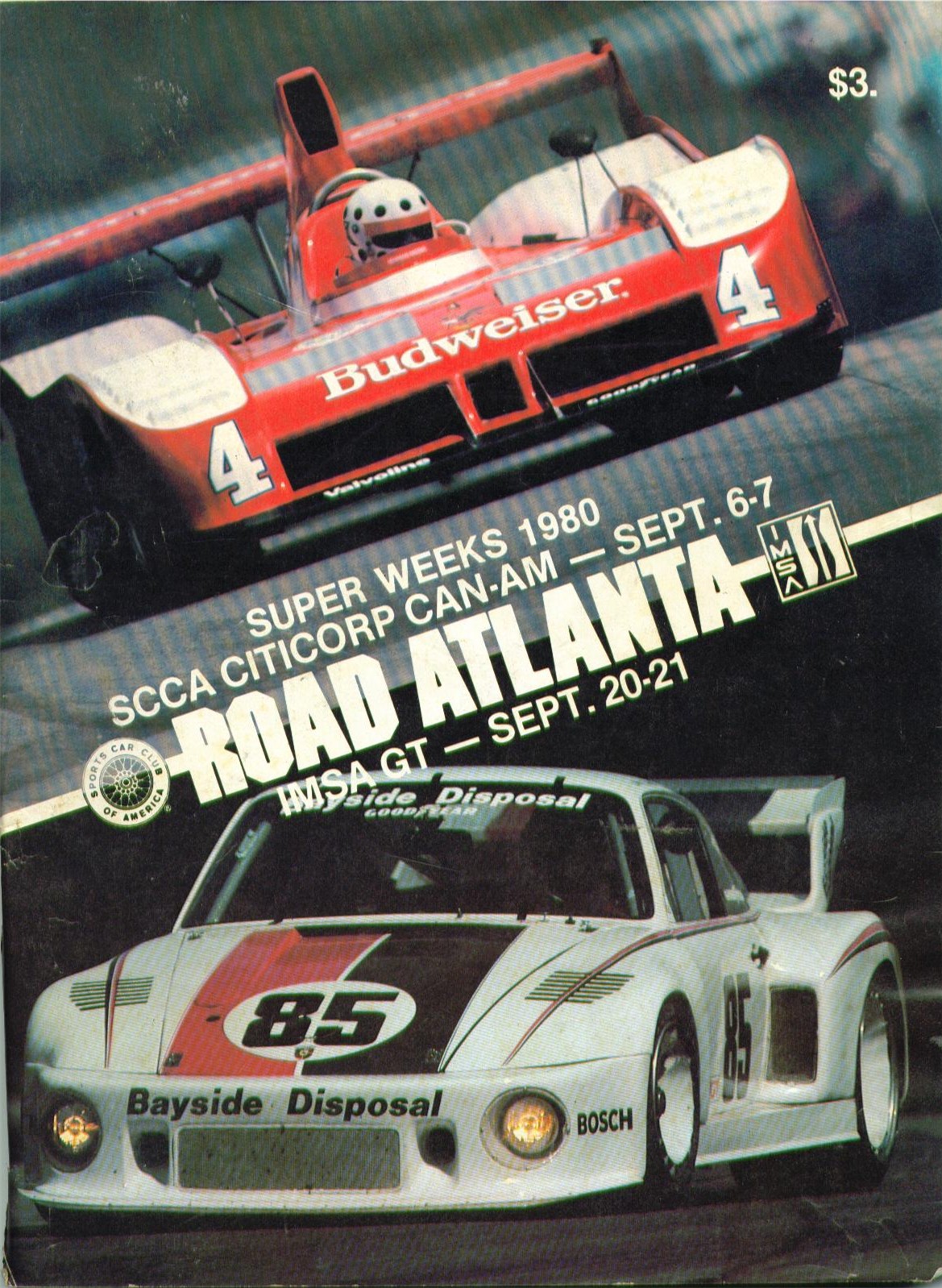 1980 CanadianAmerican Challenge Cup (CanAm) Programmes
