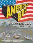 Programme cover of Rockingham Speedway (USA), 21/10/1979