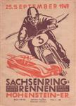 Sachsenring, September 25, 1949