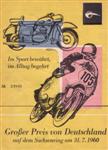 Sachsenring, July 31, 1960