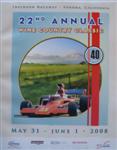 Programme cover of Sonoma Raceway, 01/06/2008