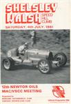 Programme cover of Shelsley Walsh Hill Climb, 04/07/1981