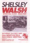 Programme cover of Shelsley Walsh Hill Climb, 02/07/1988