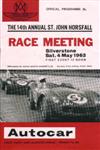 Programme cover of Silverstone Circuit, 04/05/1963
