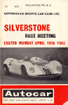 Programme cover of Silverstone Circuit, 19/04/1965