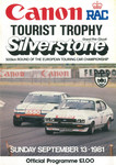 Programme cover of Silverstone Circuit, 13/09/1981
