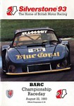 Programme cover of Silverstone Circuit, 22/08/1993