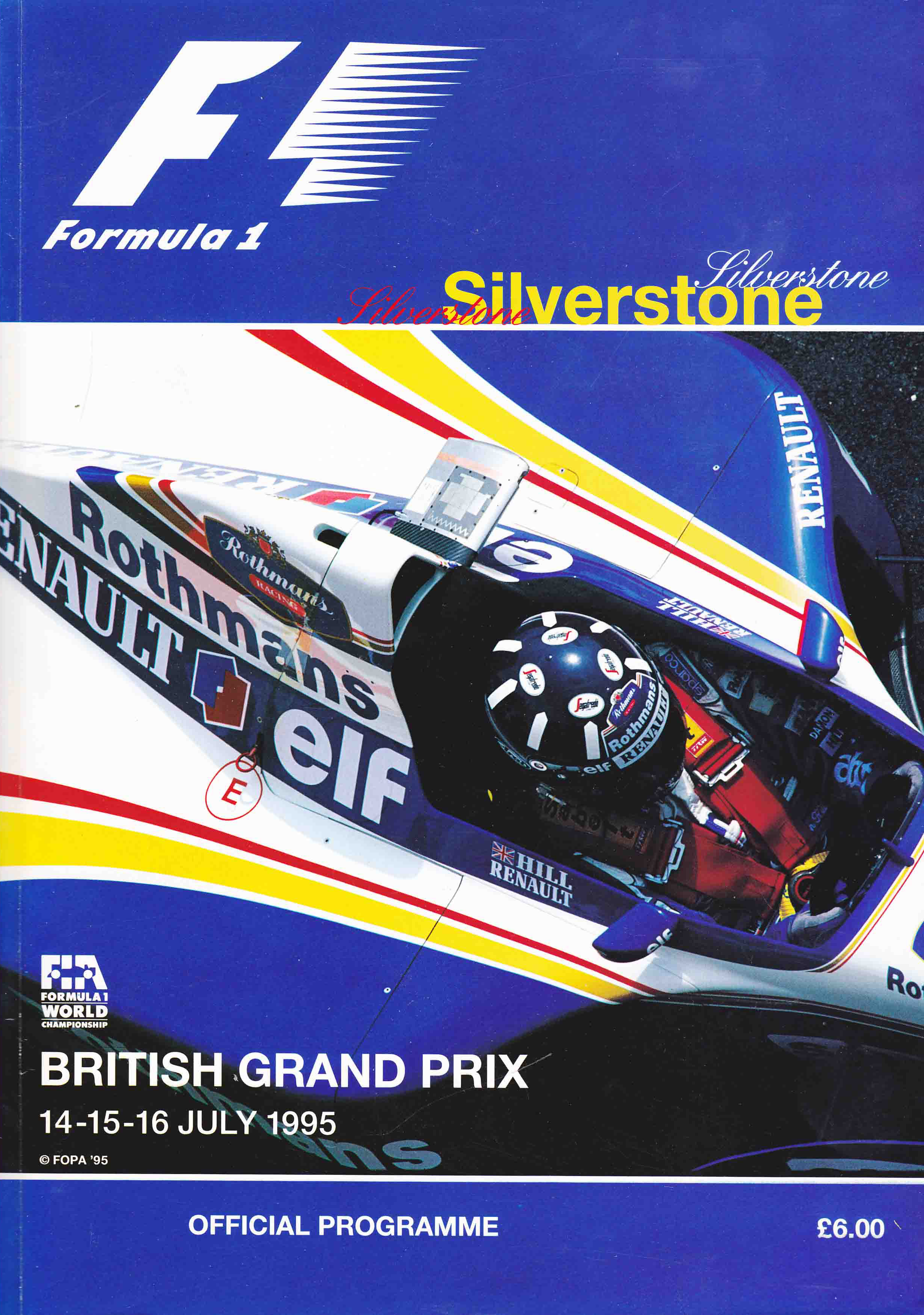 1995 Formula 1 World Championship Programmes | The Motor Racing
